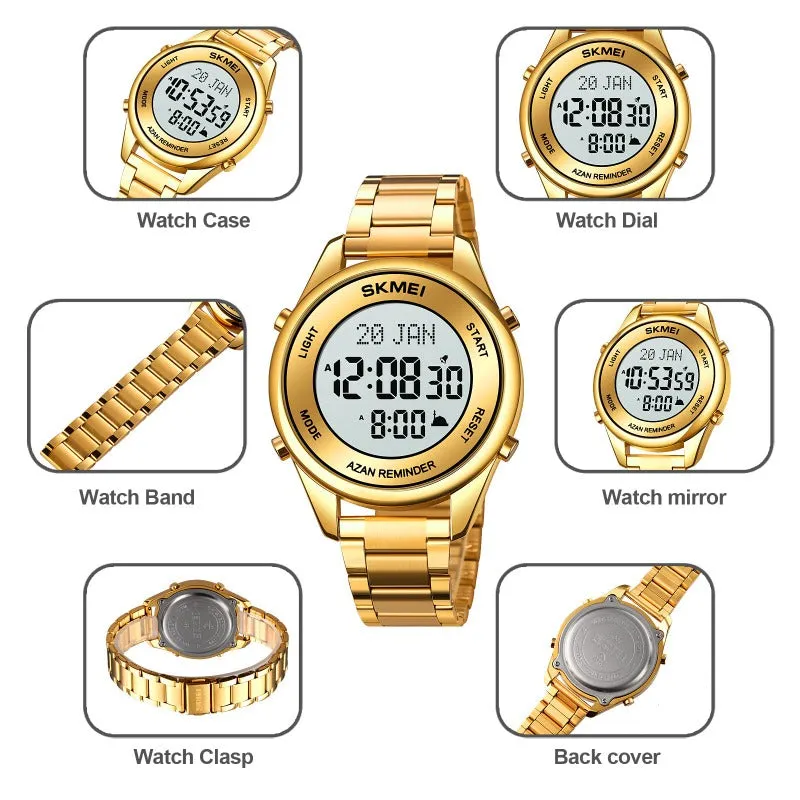 SKMEI 1861 Muslim Azan Watch w/ Namaz Compass