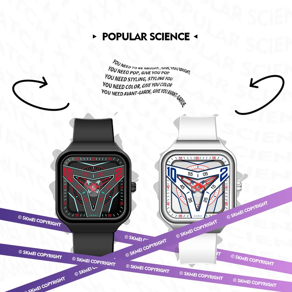 SKMEI Evolution 7102 Super Thin Square Watch 7mm w/ 3 ATM Waterproof