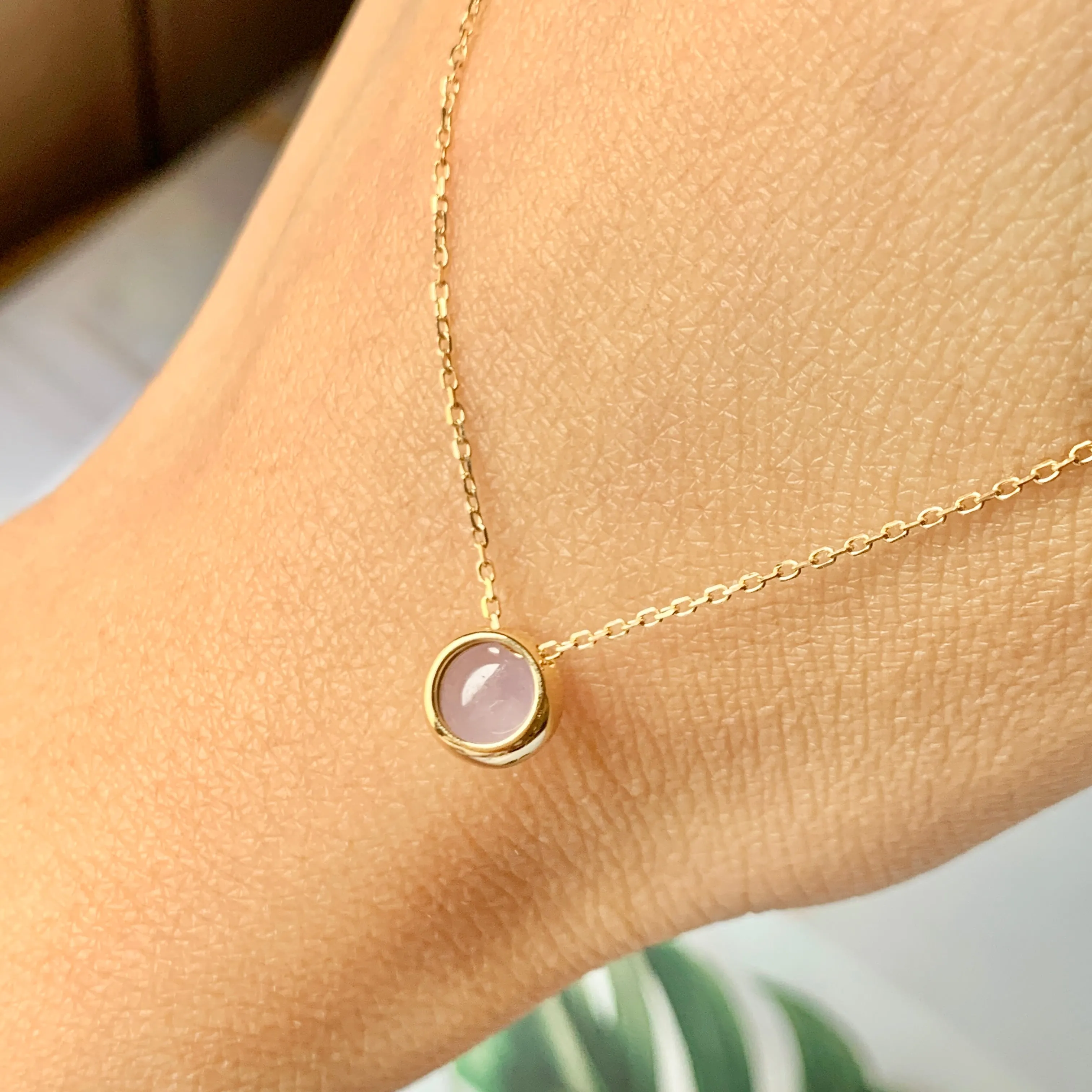 SOLD OUT: A-Grade Lavender Jadeite MINI.malist Pendant No.171847
