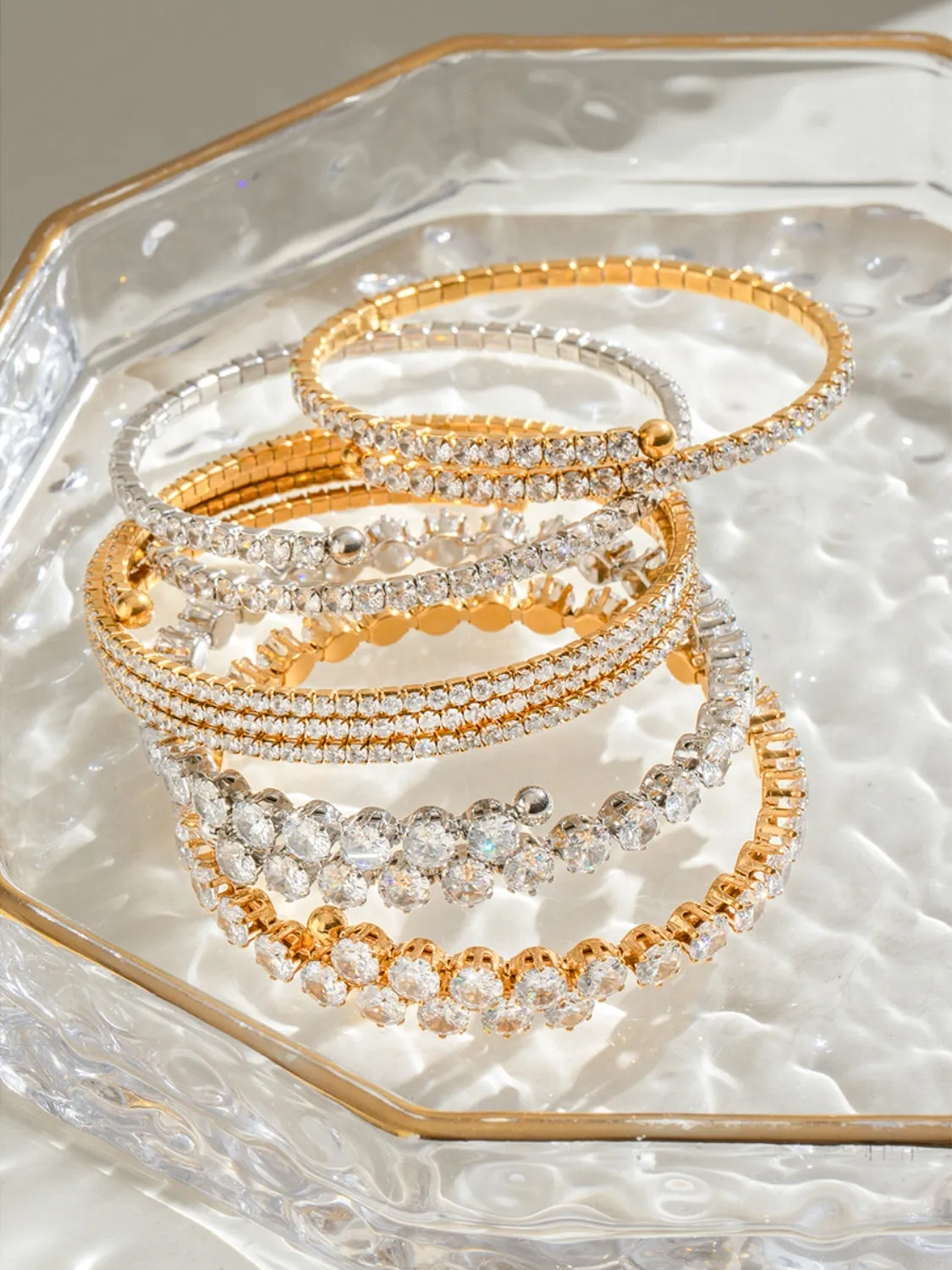Stainless Steel Inland Zircon Bracelet