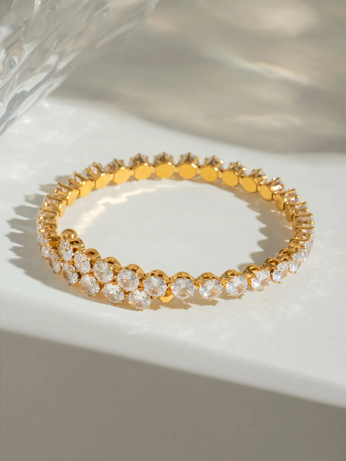 Stainless Steel Inland Zircon Bracelet