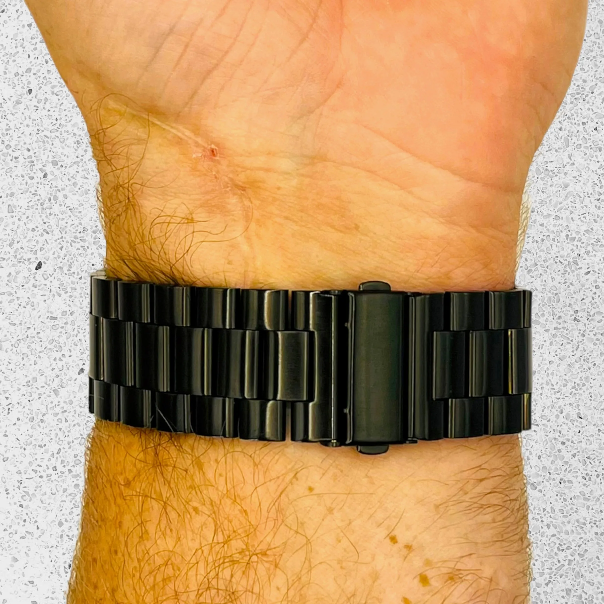Stainless Steel Link Watch Strap Compatible with the Samsung Galaxy Watch 6 (44mm)