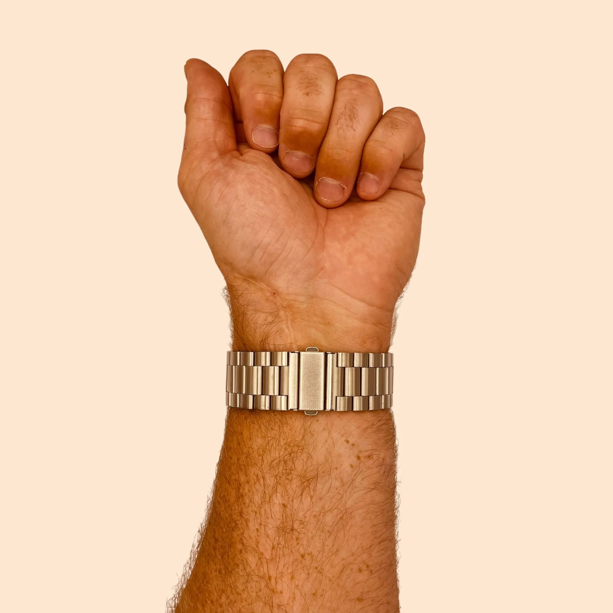 Stainless Steel Link Watch Strap Compatible with the Samsung Galaxy Watch 6 (44mm)