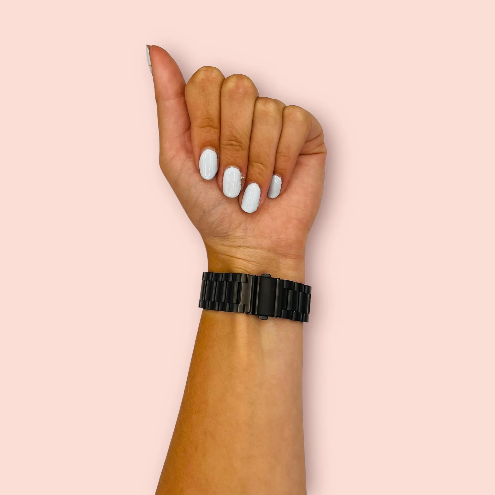 Stainless Steel Link Watch Strap Compatible with the Samsung Galaxy Watch 6 (44mm)
