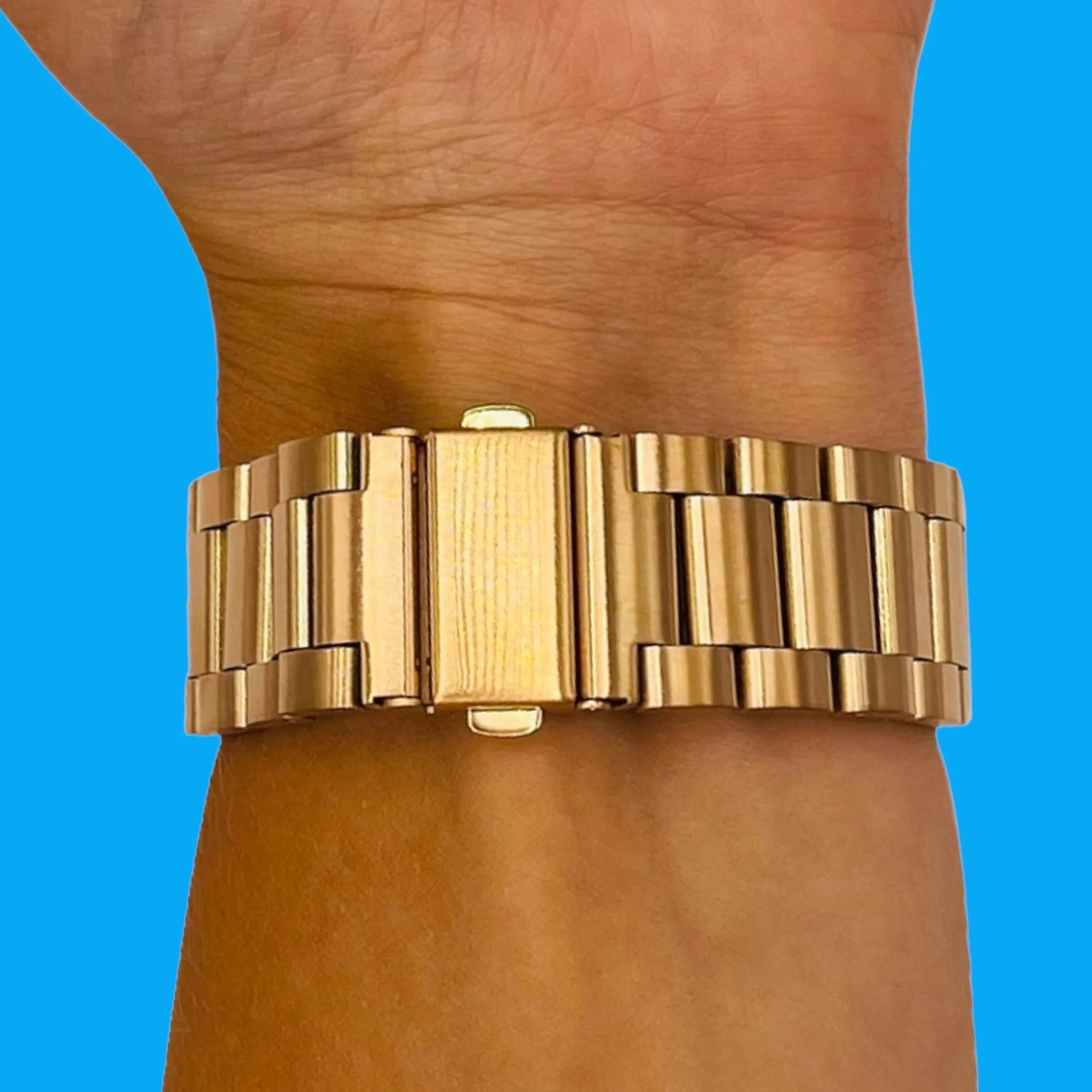 Stainless Steel Link Watch Strap Compatible with the Samsung Galaxy Watch 6 (44mm)