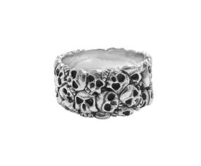 Sterling Silver Skull Design Men's "Tengkorak Ring"