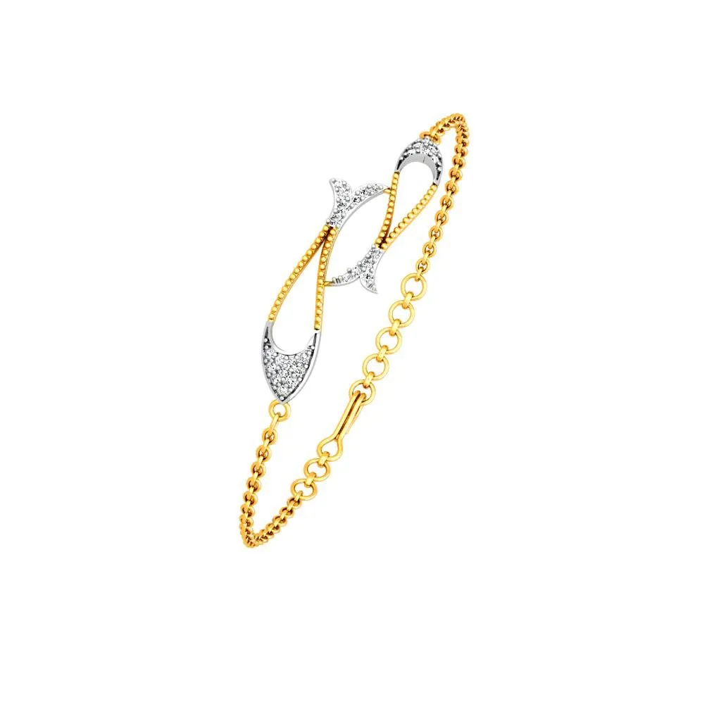 Stunning Gold Diamond Bracelet