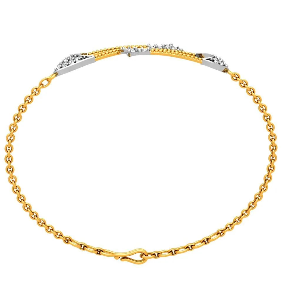 Stunning Gold Diamond Bracelet