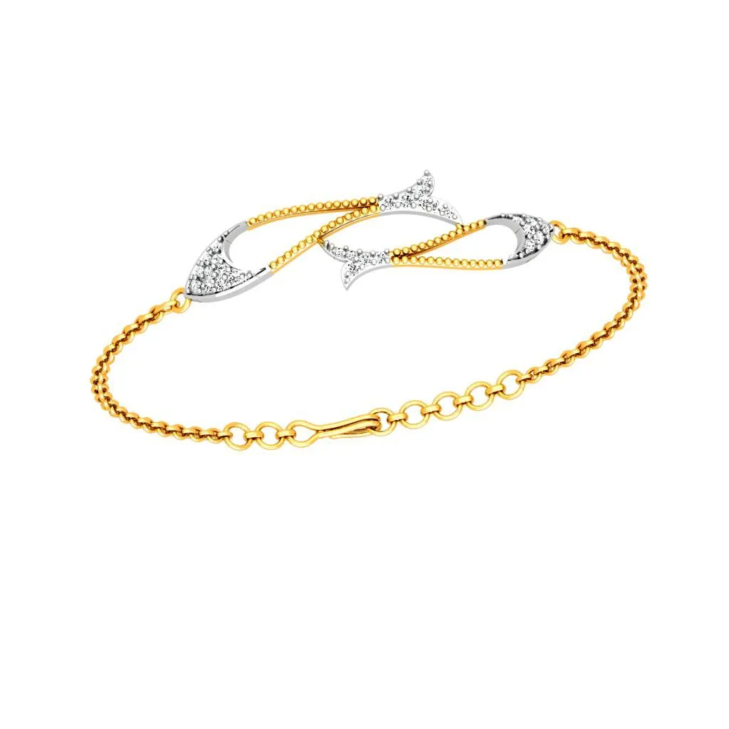 Stunning Gold Diamond Bracelet