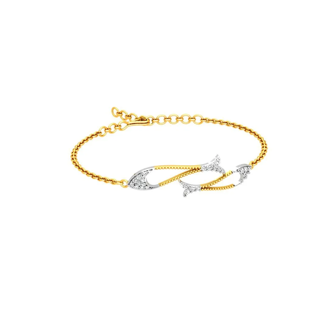 Stunning Gold Diamond Bracelet