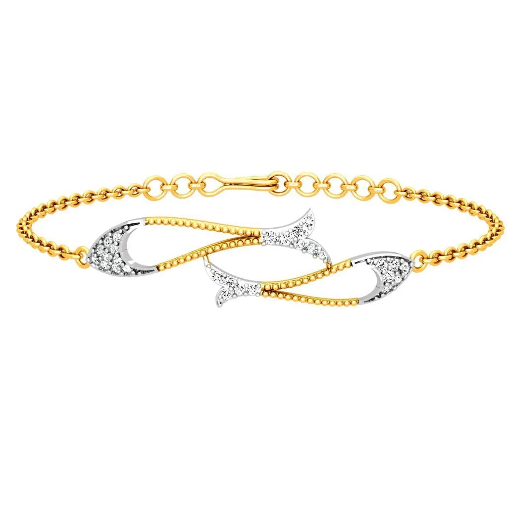 Stunning Gold Diamond Bracelet