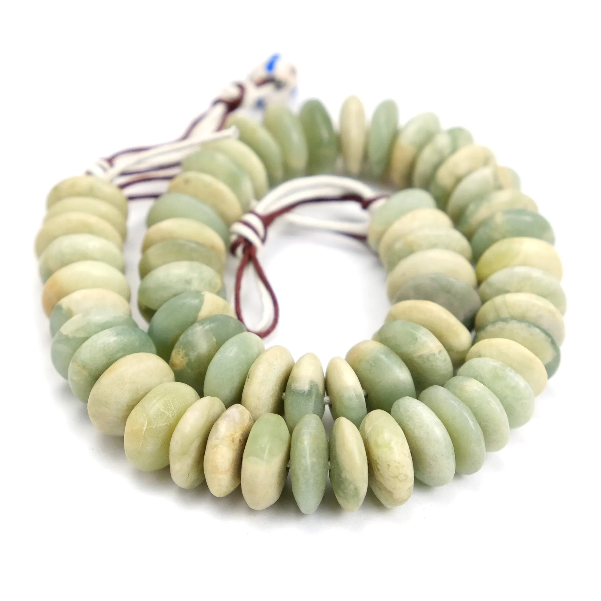 Tanzanian Jade Disc Strand Necklace