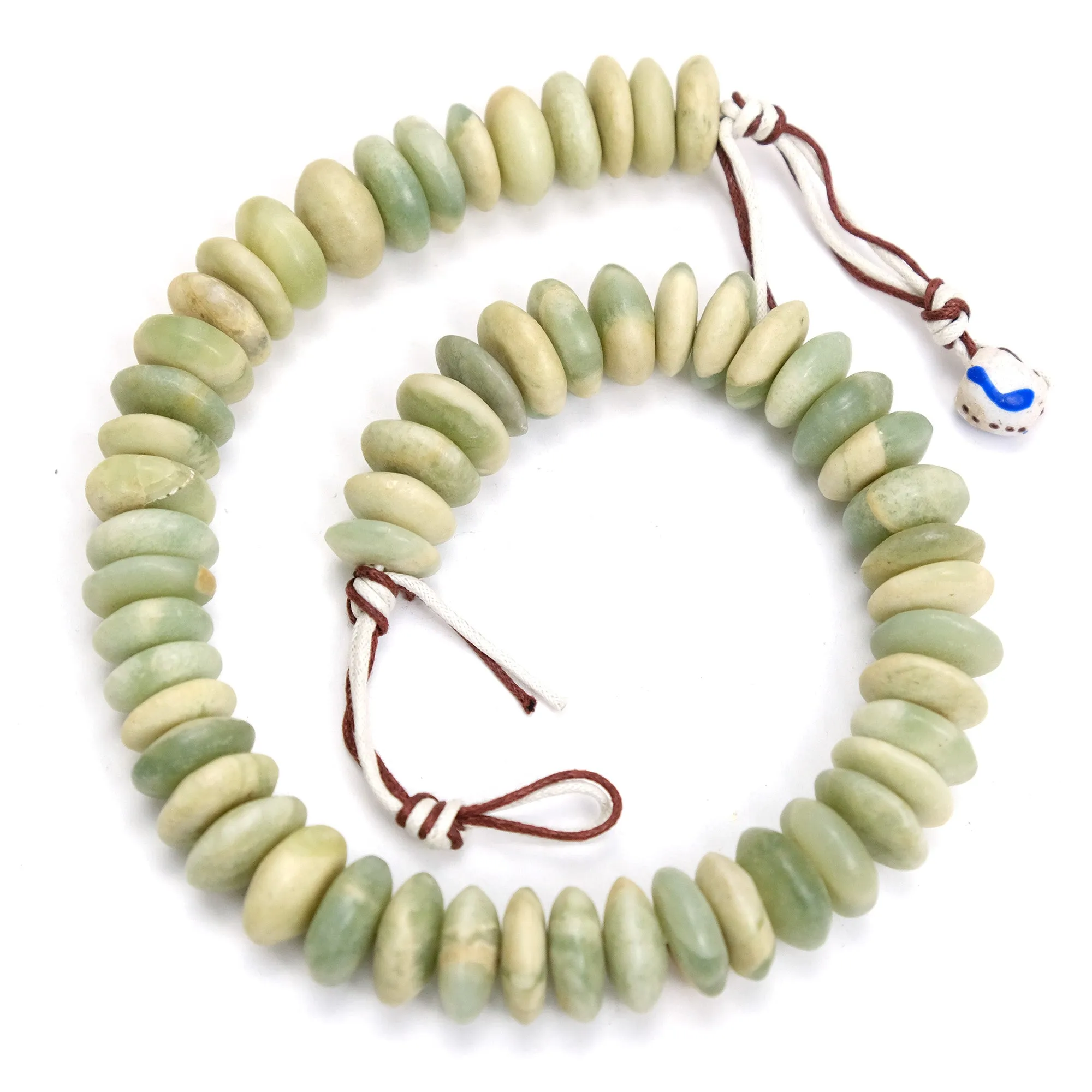 Tanzanian Jade Disc Strand Necklace