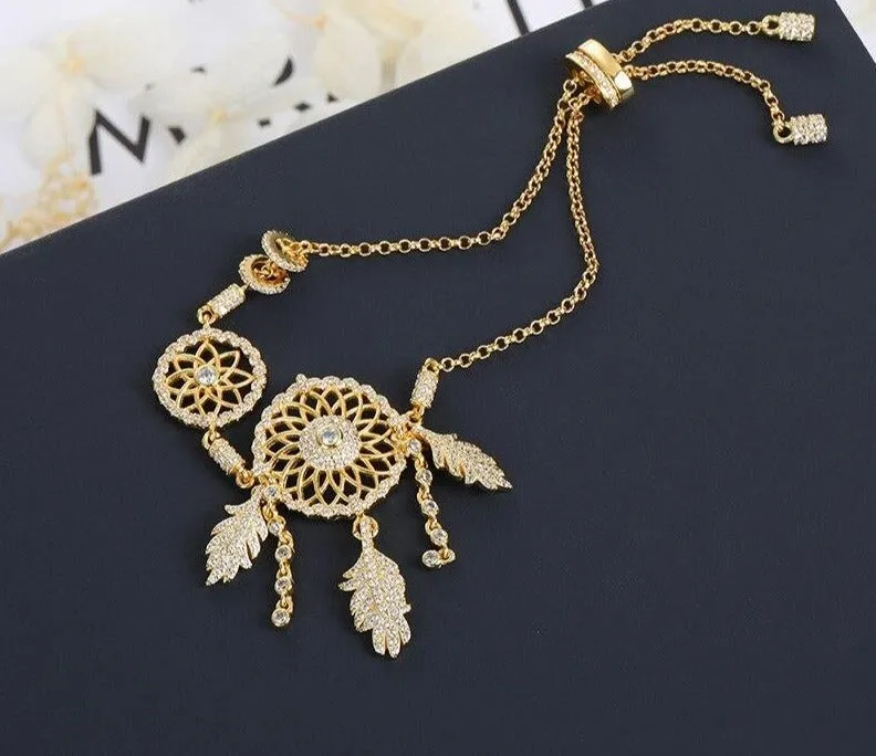 Tassel Dreamcatcher Shiny Zircon Female Bracelet