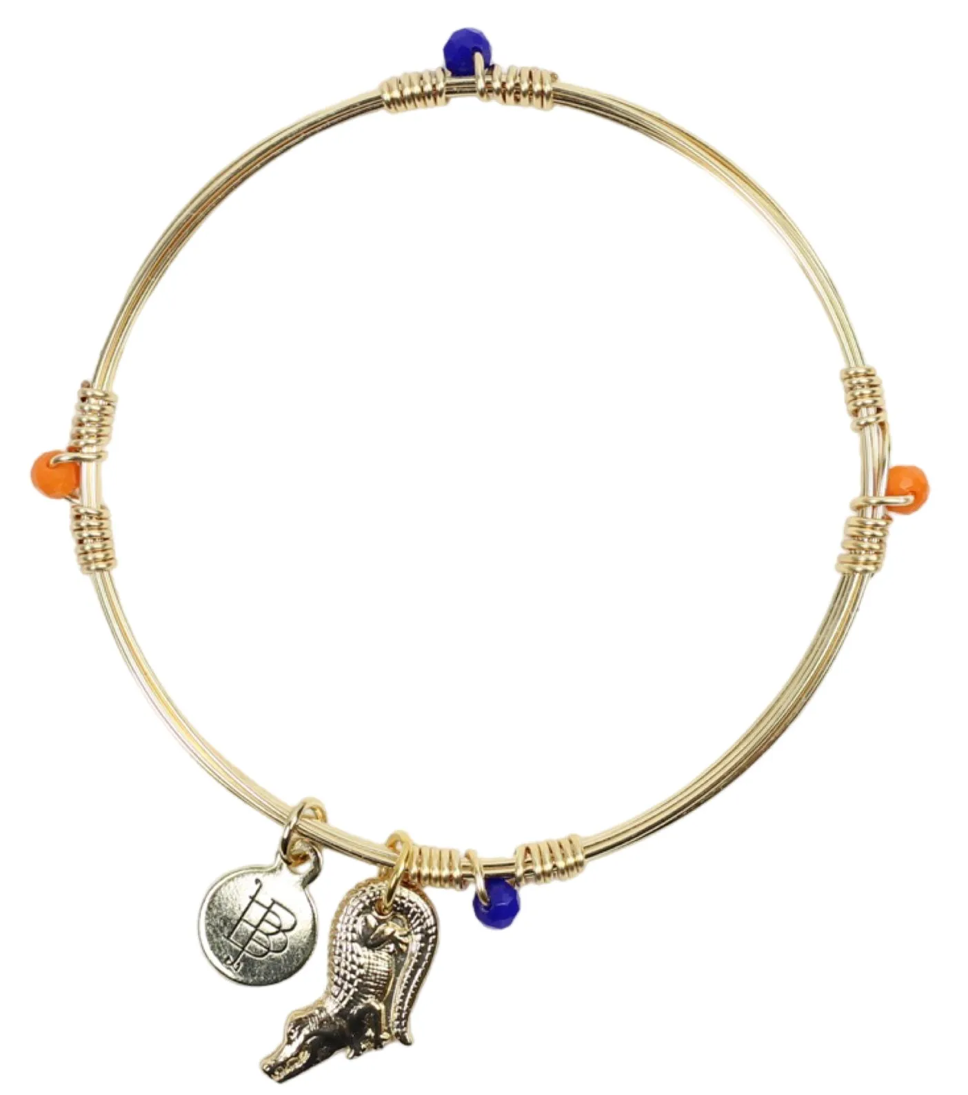 The Gameday Bangle - Orange   Blue