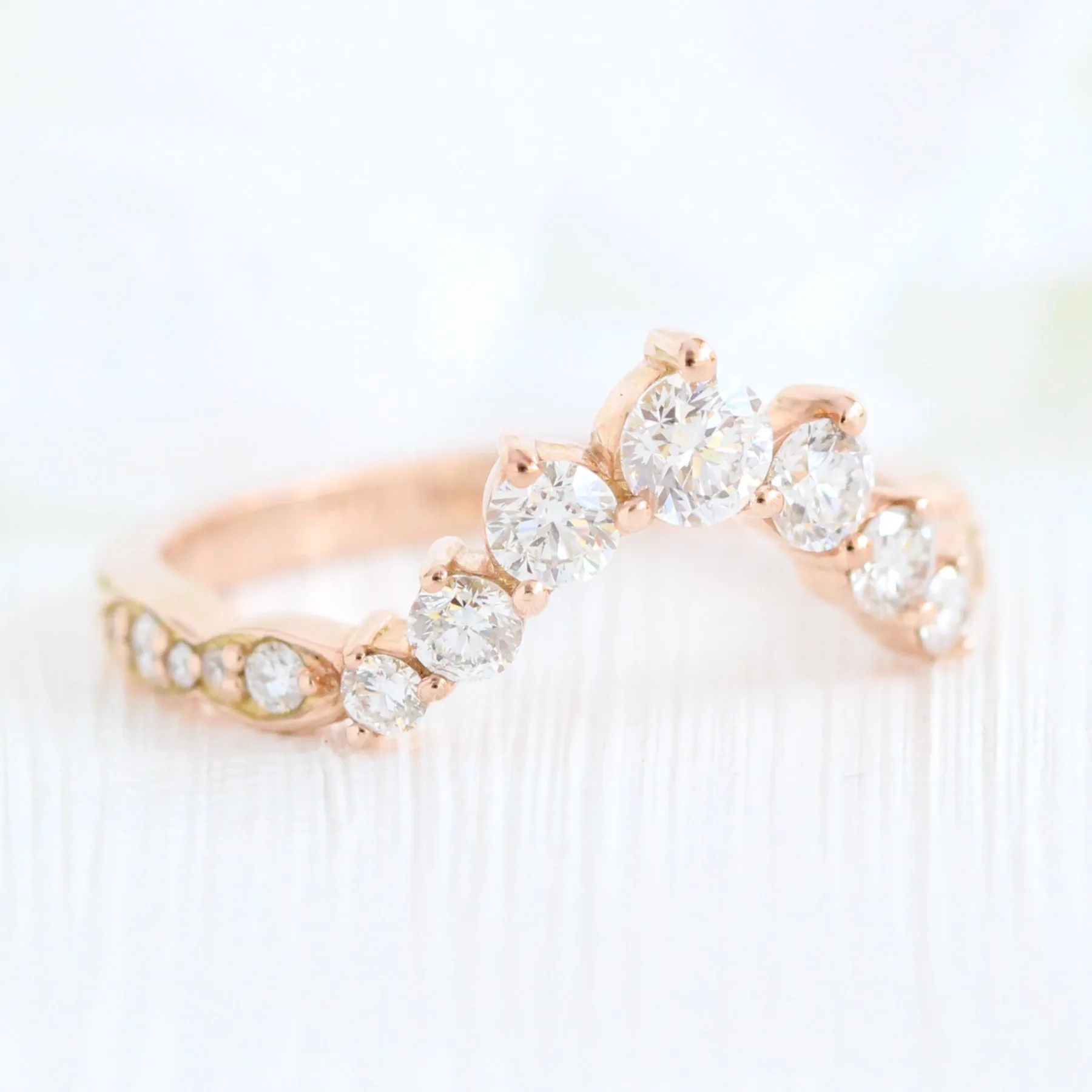 Tiara Halo Oval Black Diamond Ring Set w/ Large 7 Diamond Curved Scalloped Band
