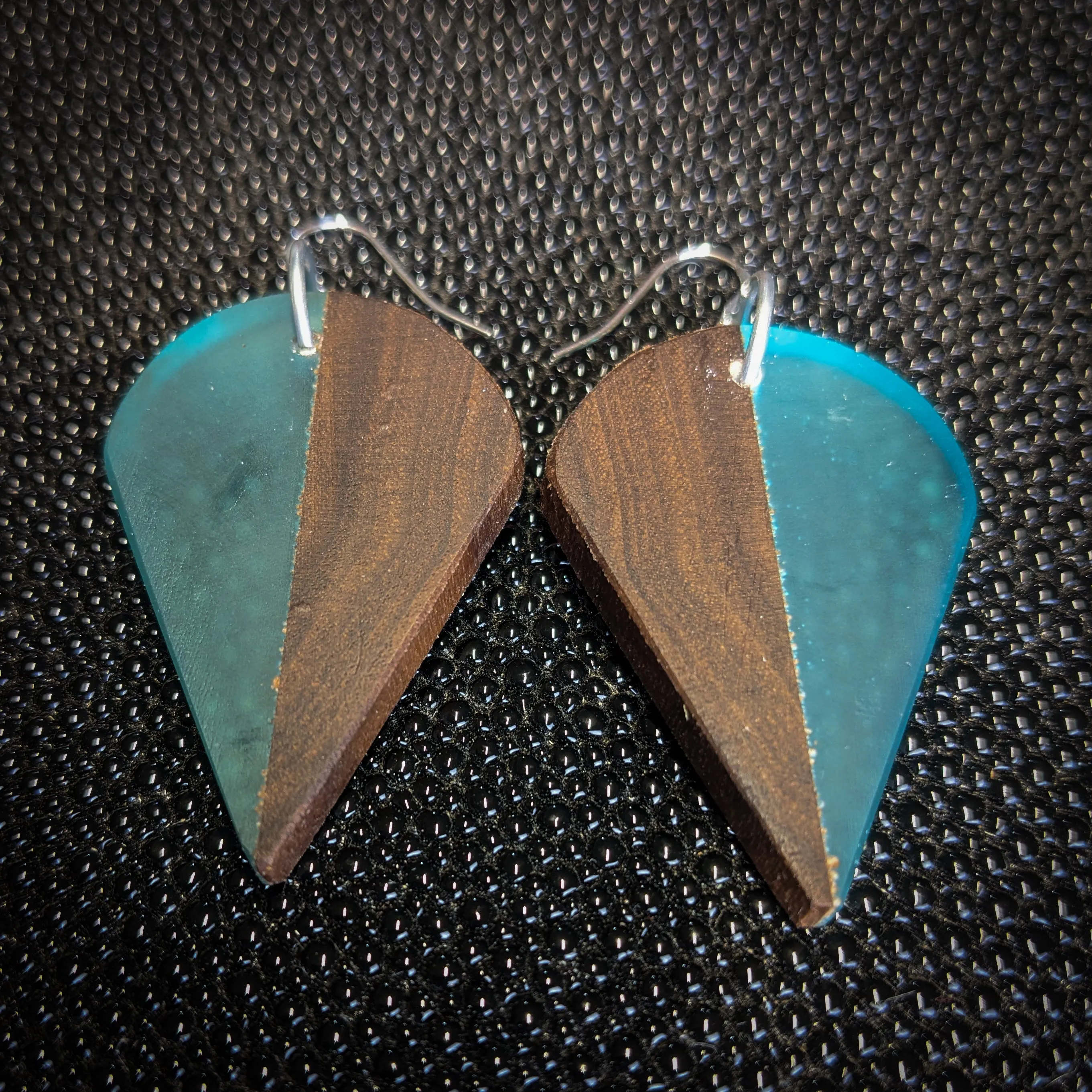 Turquoise Shield Dangle Earrings