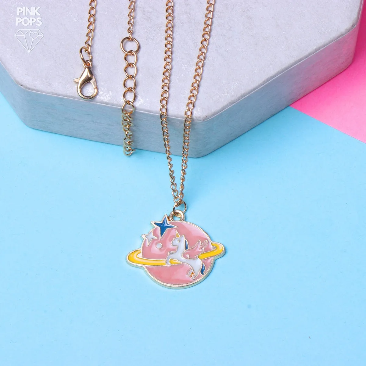Unicorn Planet Pendant