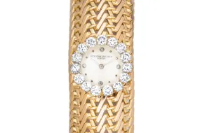 Vacheron Constantin 18K Bracelet Watch with Diamond Surround and Markers