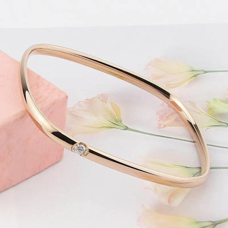 Vintage Luxury Steel Zircon Bracelets Charm Jewelry - Fashion RC357