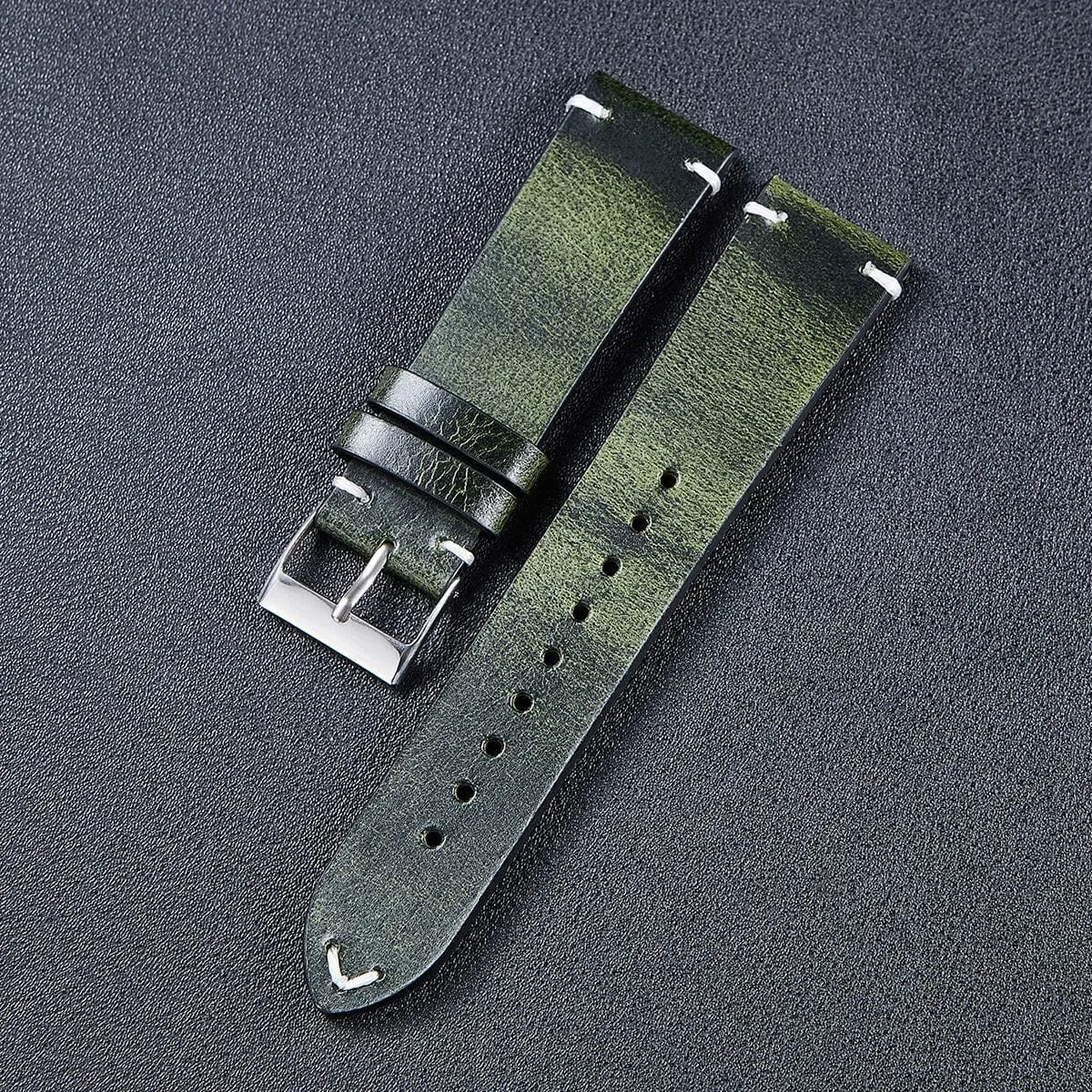 Vintage Oiled Leather Watch Straps Compatible with the OnePlus Watch