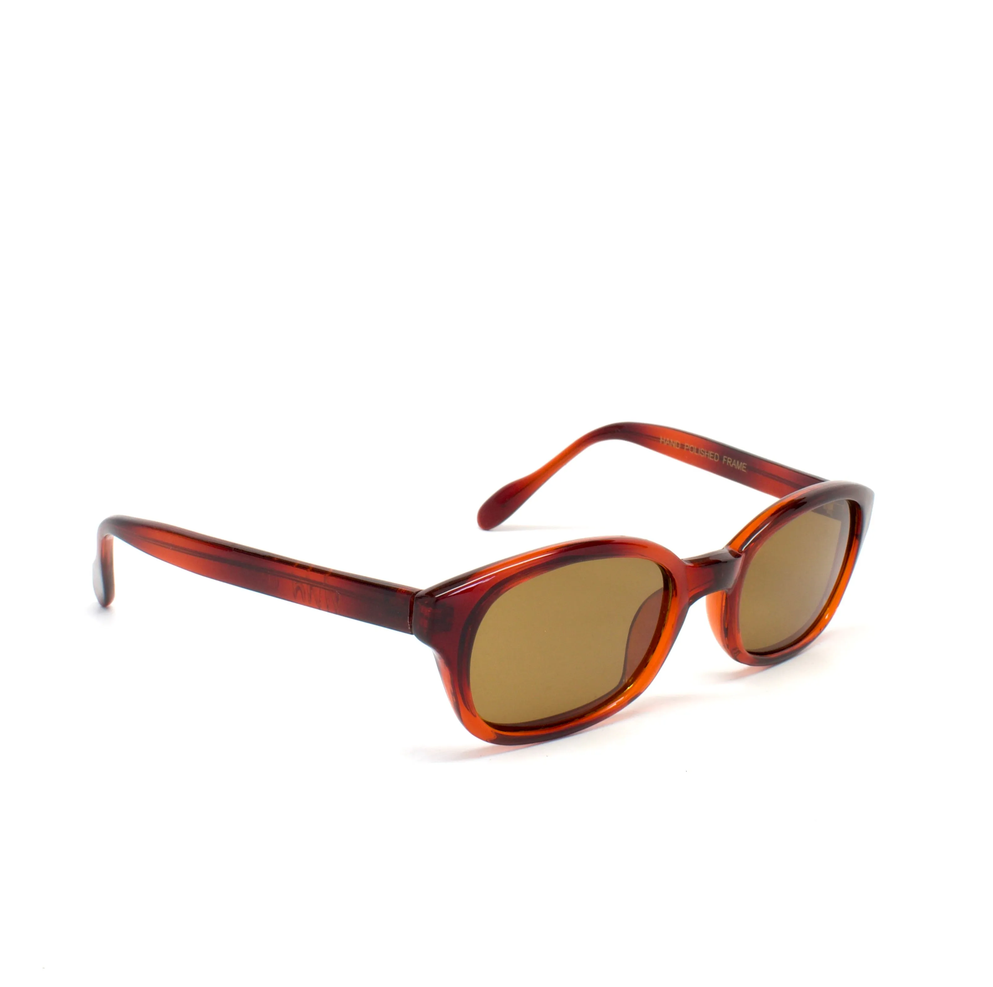 Vintage Small Sized 90s Mod Original Rectangle Sunglasses - Red