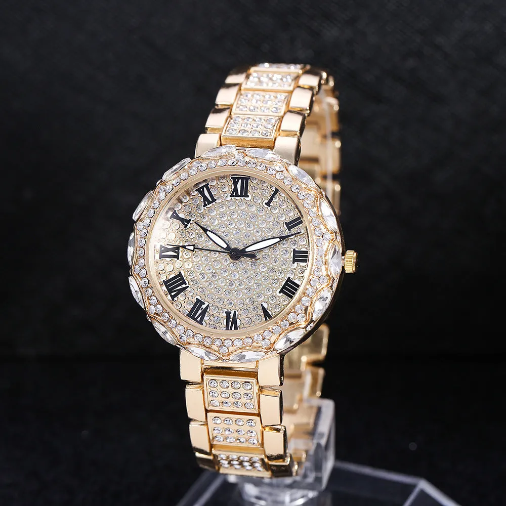 Watch Women's Fashion Trend Starry Women's Watch Diamond Fashion Business Quartz Watch