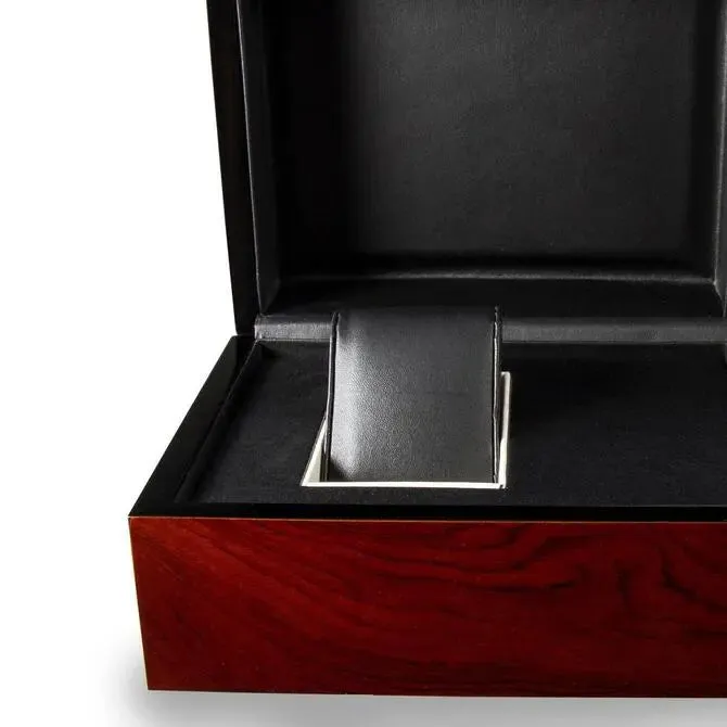 Wooden Watch Box Mens Leather Jewelry Display Box