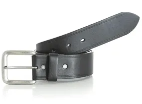 Wrangler Men's Rugged Wear Black Leather Belt RWB2101