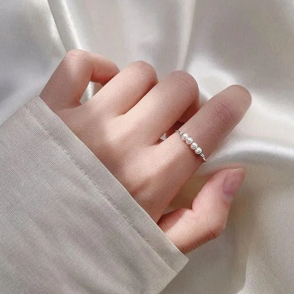 Yula Pearl Fidget Ring